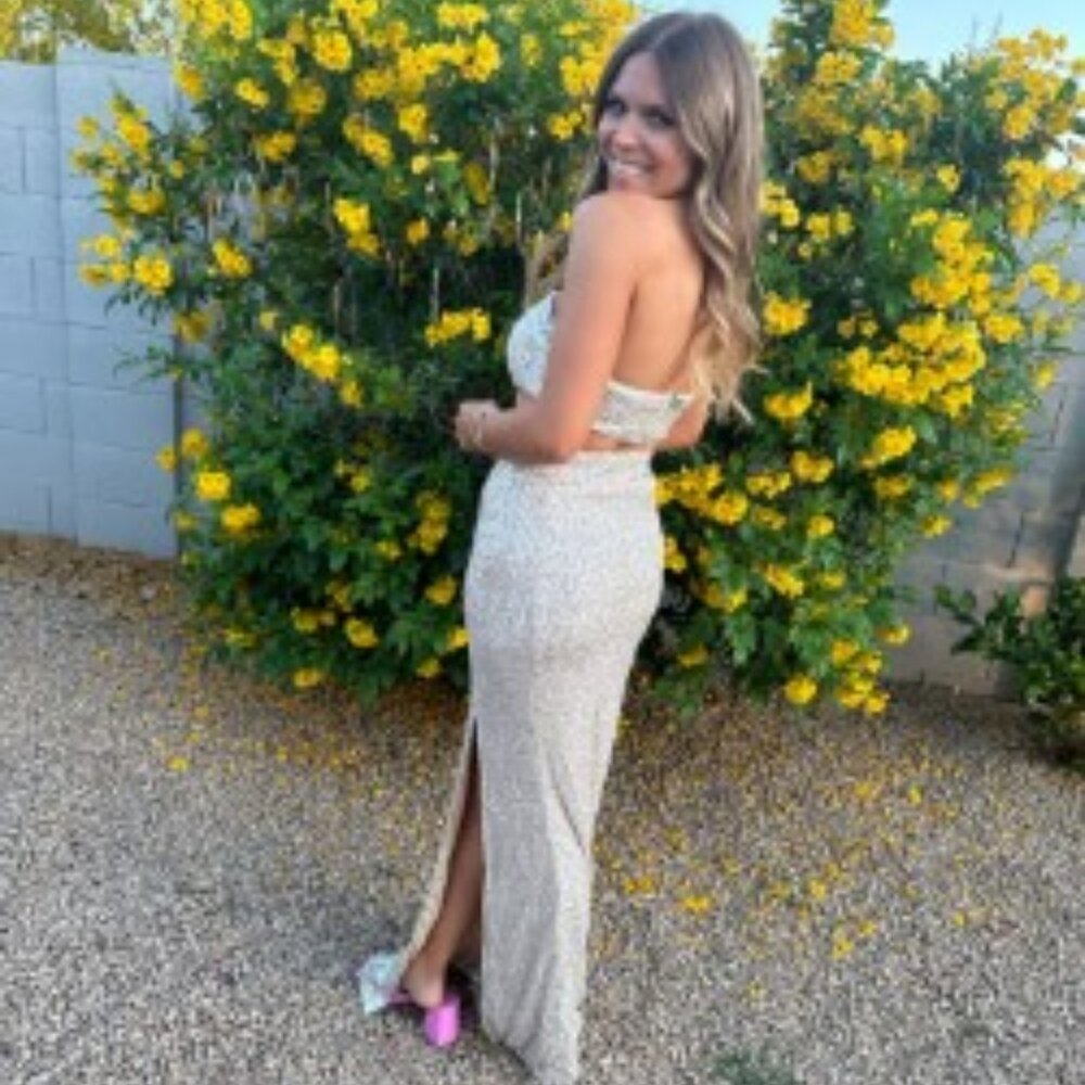 Hello Molly - Sprinkle Shine Sequin Crop Top and Skirt